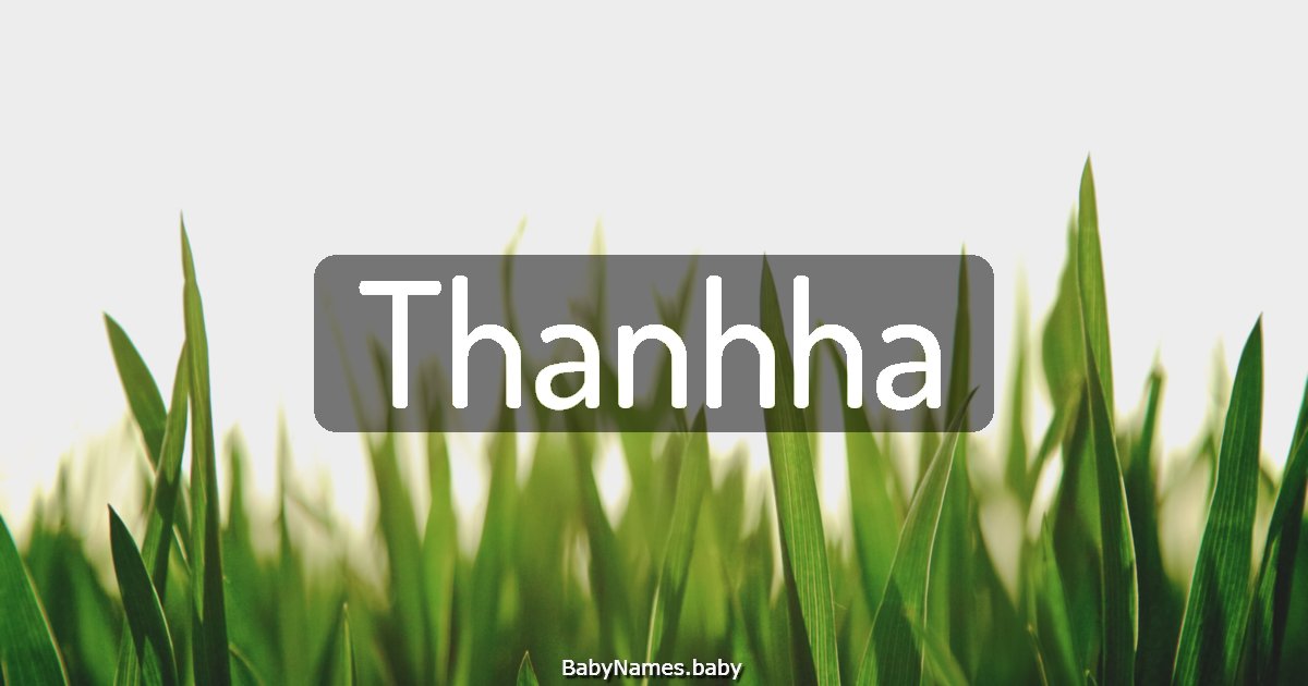 Thanhha