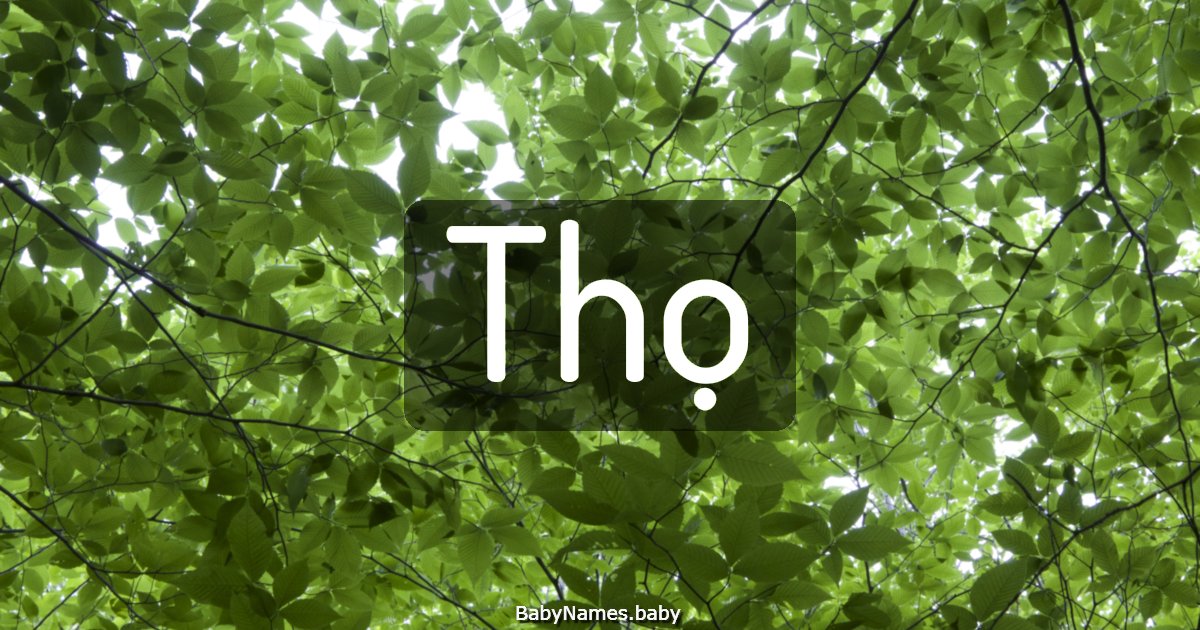 Thọ
