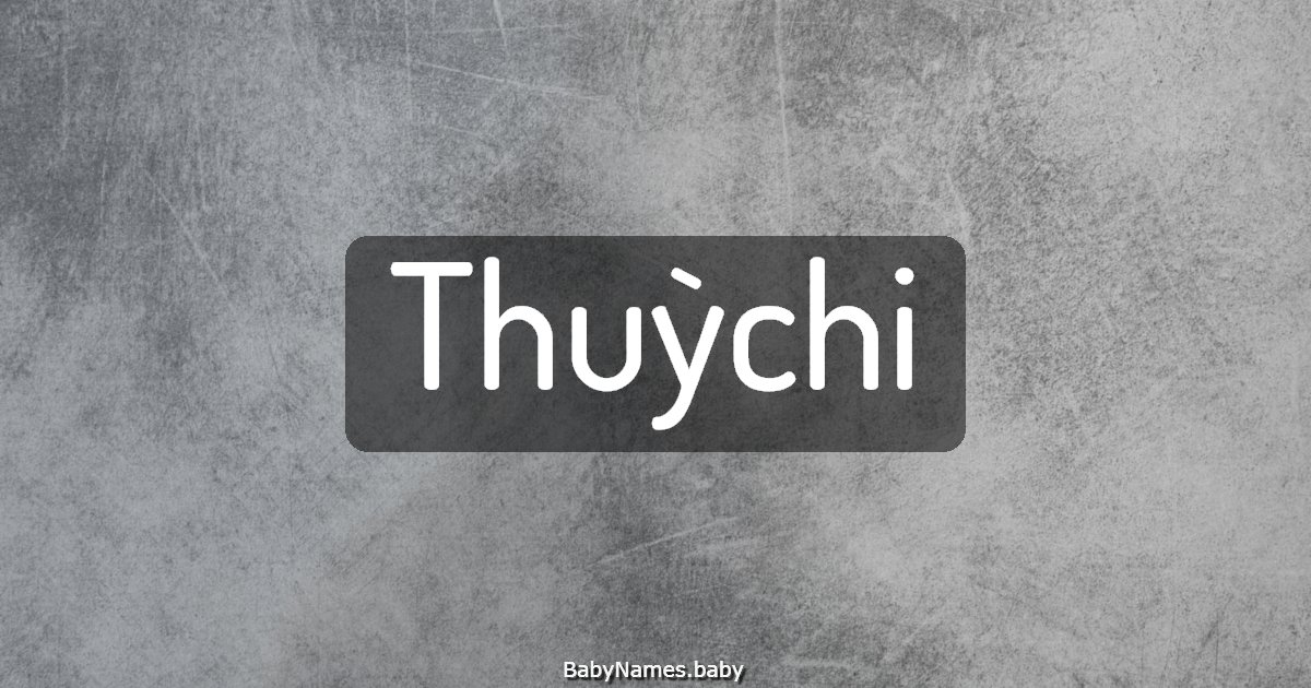 Thuỳchi
