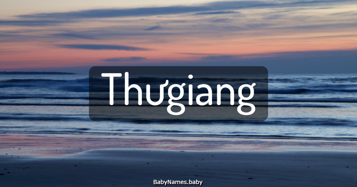 Thưgiang